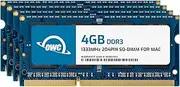 OWC 16.0GB (4X 4GB) 1333MHz 204-Pin DDR3 SO-DIMM PC3-10600 CL9 Memory Upgrade Kit for iMac