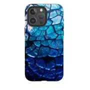 For iPhone 14 Pro Max Case Protective MagSafe Compatible Cover Blue Mirror