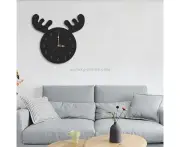 Deer Head Pattern Creative Living Room Decorative Wall Clock