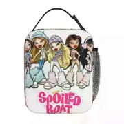 c618 Bratz Rock Angelz Doll Lunch Bags Insulated Lunch Tote Portable Bento Box Leakproof Picnic Bags for Woman Work Children School k618