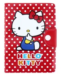 在飛比找Yahoo!奇摩拍賣優惠-【卡漫迷】 Hello Kitty 紅底白點 防水 護照套 