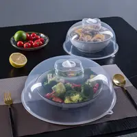 在飛比找生活市集優惠-【晟樂居】微波爐專用防塵保溫菜罩 透明食物保溫罩 (透明／水