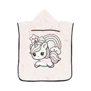 [MOUSSE DANS LA BOUCHE] MOUSSE DANS LA BOUCHE Towel poncho with 'Unileo' print Kids One Size One Size Pink