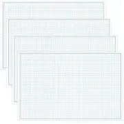 4 Pads 11x17 Inch Engineering Graph Paper Grid Notepad for Drafting Blueprint