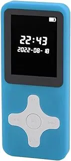 MP3 Player with Bluetooth 5.0, 1.77in LCD Screen HiFi Music Player, 250mAh Digital Audio Players with FM Radio, Recording, Alarm Clock, E Books, Supports Up to 128GB (Blue #21)