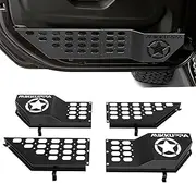 MIKKUPPA Metal Front Door Storage Pockets - Compatible with Jeep Wrangler JL JLU 4XE 2018-2024 & Gladiator JT 2020-2024 Interior Storage Expansion Accessories, Door Side Insert Organizer Box 2Pcs