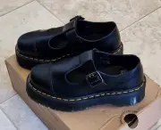 Dr. Martens Womans Shoes, Bethan, 7, Mary Janes, #15727001,Black, Platform, New