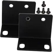 GALPADA 2Pcs Shaped Corner Bracket for Speaker Cabinets Amplifier Mounting Bracket with Spacing Stylish Design for Microphone and Stereo Protection