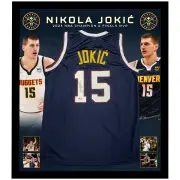 Basketball - Nikola Jokic Signed & Framed Denver Nuggets Jersey (Jokic Hologram)