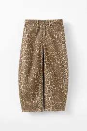 [Cotton On Kids] Cotton On Kids - Unisex Barrel Leg Denim Jean - Summer leopard 2 SUMMER LEOPARD