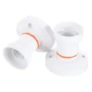 2Pcs Plug Outlet Plug Adapter Ceiling Light Socket Light Bulb Socket Lamp Base S