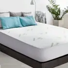King Size Mattress Protector Bamboo Fabric Cover Water Resistant PU Coating