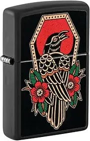 Zippo Crow Tattoo Design Lighter