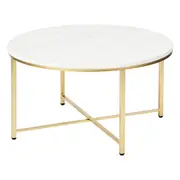 Cooper & Co. Ali 80cm Marble Coffee Table Gold