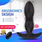 Wearable Dildo Vibrator Anal Plug Thrusting Pleasure Device Prostate Sex Toy Men