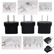 10/50/100pcs US EU To EU/UK/AU/US Plug Travel Wall AC Power Charger Adapter Plug