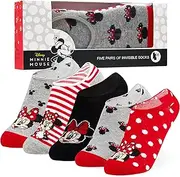 [Disney] Socks Girls No Show Socks 5 Pack Invisible Low Cut Socks, Gifts