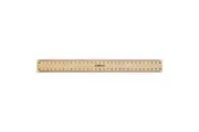 Celco Wooden Ruler with Metal Edge 30cm