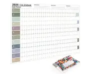 2025 Wall Calendar Office 12-Month Calendar with Stickers Annual Year Calendar