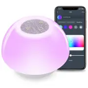 White Noise Sound Machine Baby: Nursery Night Light Alarm Clocks for Bedrooms...