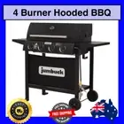 NEW Jumbuck Portland 4 Burner Hooded Gas BBQ Warming Rack Barbecue Hotplate AUS