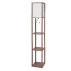 Emitto LED Floor Lamp with Storage Shelf 3 Tier Standing Reading Corner Light