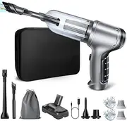 [LOOEKAU] Car Vacuum 19000PA Powerful 3 in 1 Brushless Motor Handheld Cordless Rechargeable Portable Mini Car Vacuum Cleaner with Multi-nozzles and Floor Brush for Car Home Pet Hair Cleaning