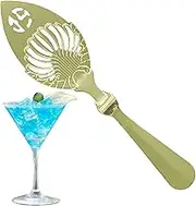 Absinthe Spoon - Wormwood Spoon with Hollow Design - Cocktail Bar Glass Cup Drinking Filter, Stainless Steel Slotted Serving Spoons, for Kitchen Restaurant