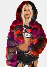 [AZALEA WANG] Gracelle Faux Fur Jacket