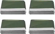Ysyaxsyt 4Pack Emergency Blanket Ultra Light Reusable Emergency Mylar Thermal Blanket for Outdoors Camping Hiking Survival