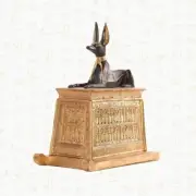 Rare Antique Ancient Egyptian God Anubis Statue Authenticity Certificate