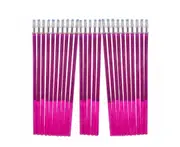 100 pcs Erasable Gel Pen Refills Rod 0.5mm Washable Handle Magic Erasable Pen for School Pen Writing Tools Kawaii Stationery- purple refills