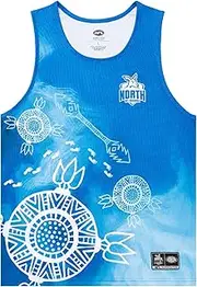 [North Melbourne Kangaroos] AFL Footy Mens Adults Indigenous Training Singlet