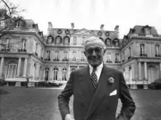 Mr Arthur K Watson, US Ambassador Paris, seems very satisfied - 1972 Old Photo