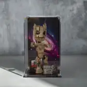 Display Case for LEGO® Marvel I am Groot (76217). Clear and printed back options