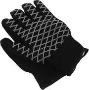 PLAFOPE 2pcs Hairdressing Gloves BBQ Gloves Grill Gloves Baking Gloves Grilling Gloves for Men Gloves for Cooking Gloves for BBQ Gloves for Grilling Heat Gloves Black