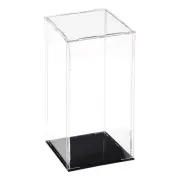Acrylic Clear Display Case Box Dustproof Protection Showcase 10x10x25cm