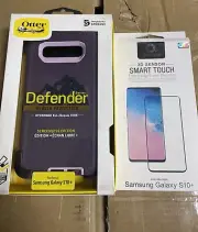 Free Lens Shield Samsung Galaxy S10+ Plus OTTERBOX Defender Case Clip Purple