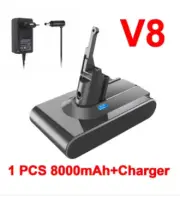 for Dyson V8 21.6V 8.0AhX1 Replacement Battery for Dyson V8 Absolute Cord-Free