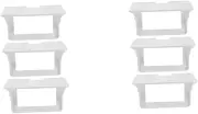 ARTIBETTER 2sets Outlet Electronic Brackets for Shelves Wall Hook Rack Cell Phone Holder Cellphone Stand Socket Wall Shelf Power Supplies Cell Phone Stand Rack Shelf Wall Shelves White 3pcs*2