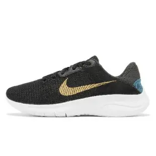 Nike 慢跑鞋 Flex Experience RN 11 NN 女鞋 黑 金勾 路跑 DD9283-008