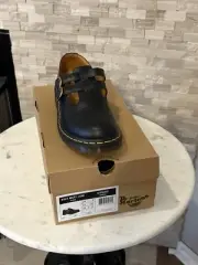 Dr. Martens AirWair Black Leather Mary Jane Shoes 8065 II Bex Womens 10 NIB
