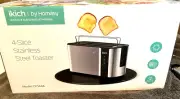 ikich 4-Slice Stainless Steel Long Slot Toaster Model CP144A