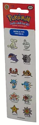 Pokemon Sandylion (1999) Normal Type 2 Sticker Sheet - (12 Mini Stickers)