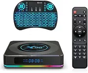 Android TV Box 11, 4GB RAM 64GB ROM Smart TV Box S905X4 4-Core 64Bit Cortex-A55 CPU Support 4K 8K Output Dual-WiFi 2.4G/5.8Ghz BT 4.0 USB 3.0 with Mini Keyboard,4gb+64gb