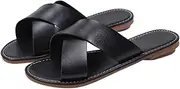 [Generic] Memory Foam Thong Slippers for Women Women's Beach Sandals Hollow Casual Slippers Flat Shoes Retro Sandals Womens Soccer Slides