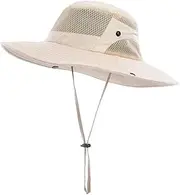 [BaronHong] Sun Fashing Hat for Men,3.5” Wide Brim Cools Super Wide Brim Sun Hat for Fishing,Hiking