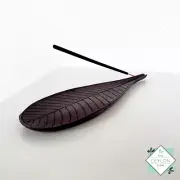 Wooden Hand Crafted Leaf Shape Incense Holder Incense Ash Catcher
