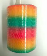 4x Colourful Rainbow Spring Plastic Large Kids Toys Gift Party Favour