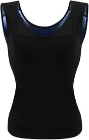 Women Seamless Sweat Corset Sauna Suit Tank top Zipper Body Shaper Slimming Shirt